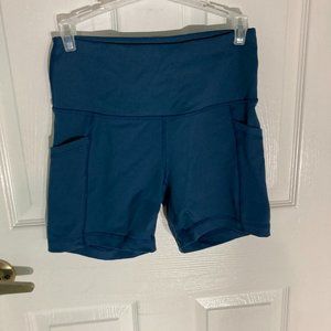 SOLD - 90 Degree women's blue biking shorts - size small